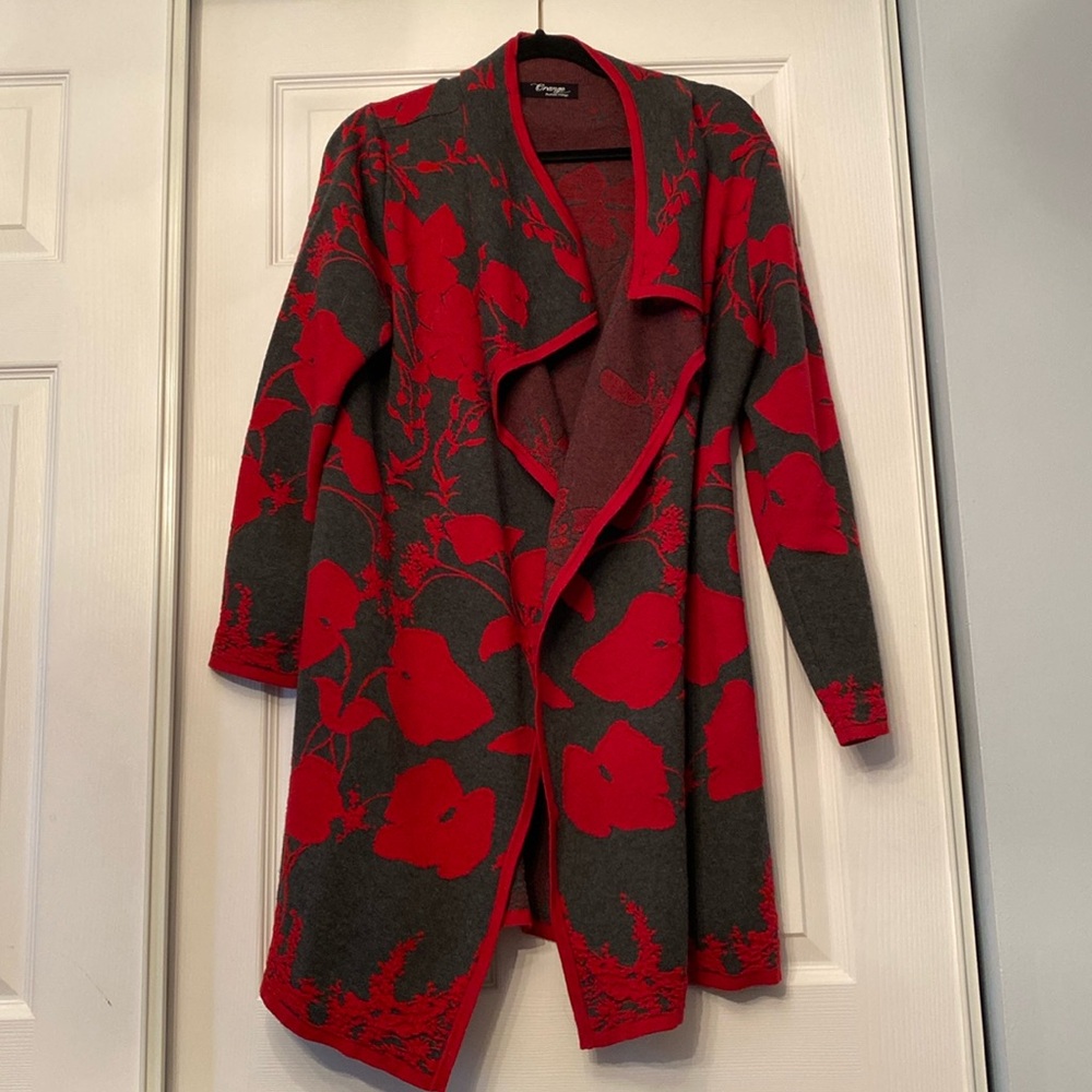 Floral Long Cardigan